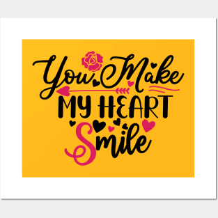 You make my heart smile Posters and Art